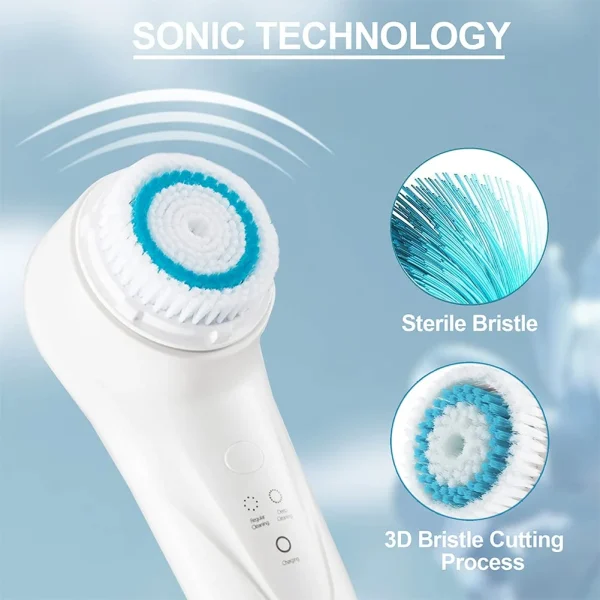 Sonic Vibrating Facial Cleansing Brush Face Skin SPA - Image 2