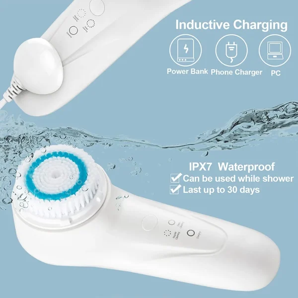 Sonic Vibrating Facial Cleansing Brush Face Skin SPA - Image 6